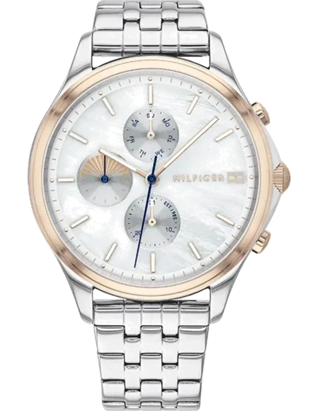 Tommy Hilfiger 1782122 Whitney Silver Steel and Mother-of-Pearl Dial Watch