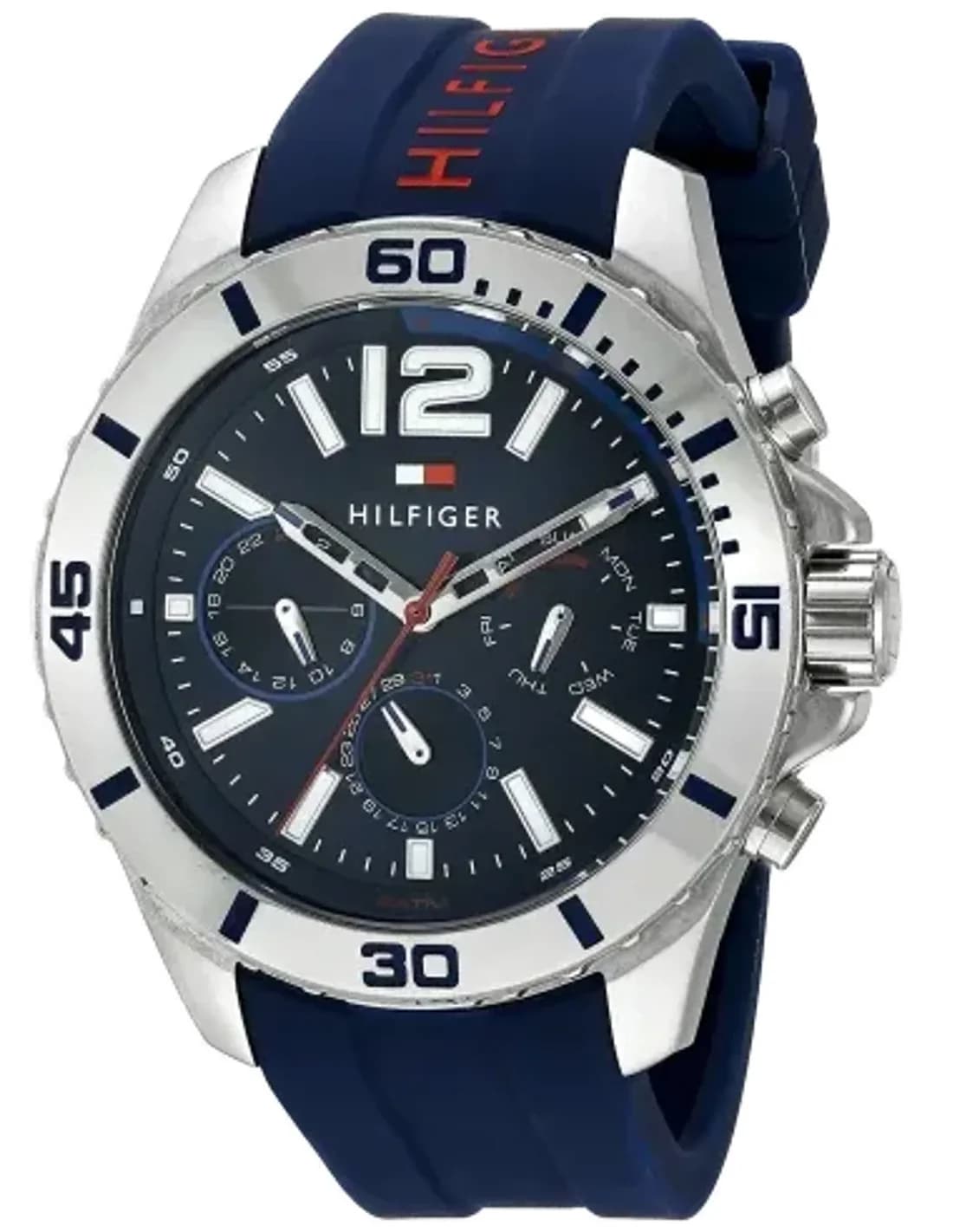 Men's Watch Tommy Hilfiger 1791142 Blue Silicone Strap