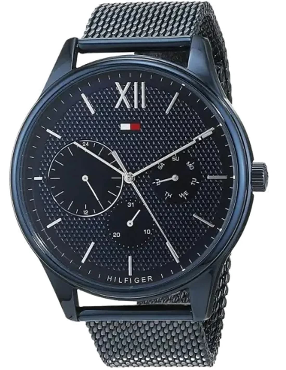 Tommy Hilfiger 1791421 Stainless Steel and Blue Milanese maille milanaise Watch