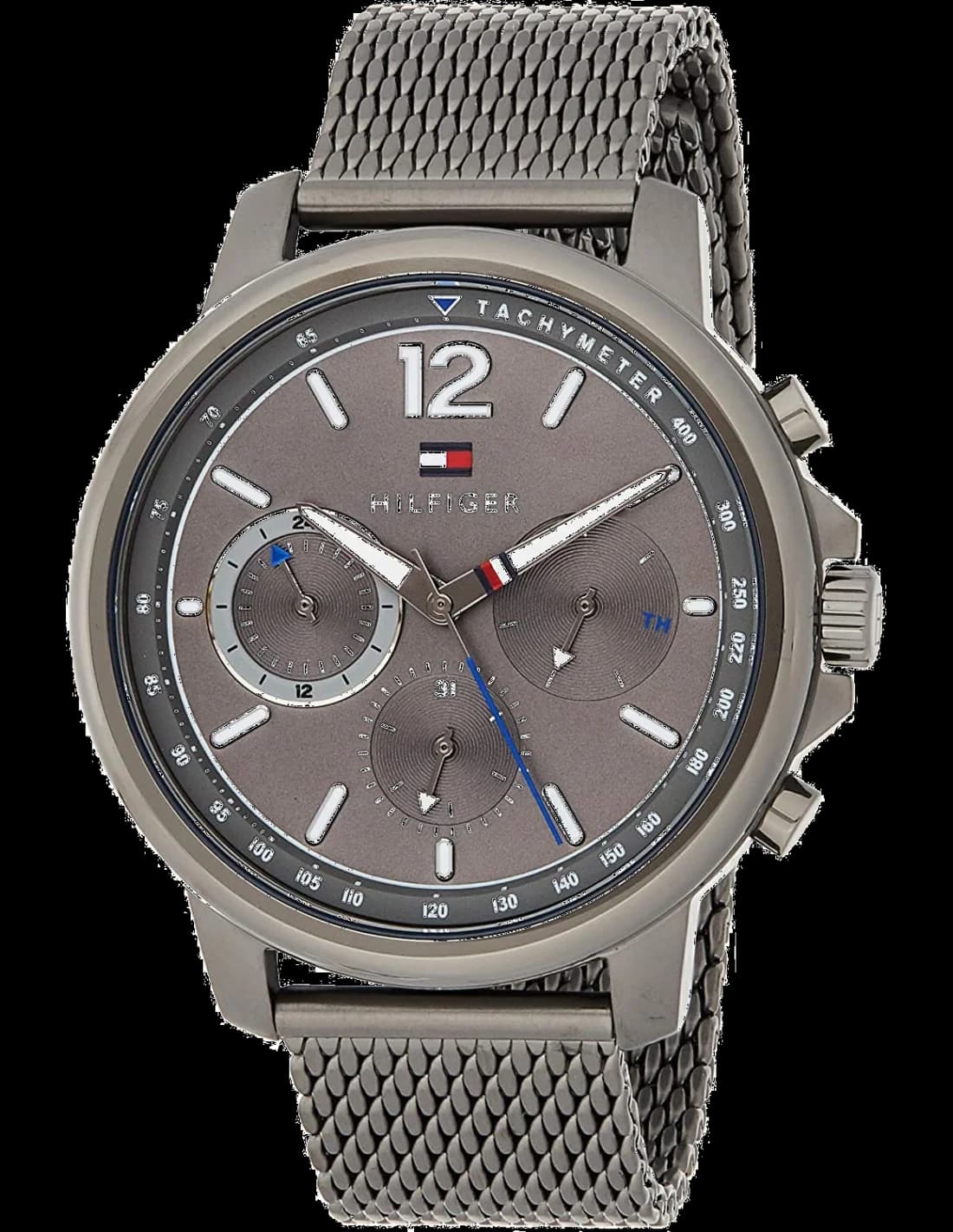 Tommy Hilfiger 1791530 montre homme, cadran noir, bracelet acier