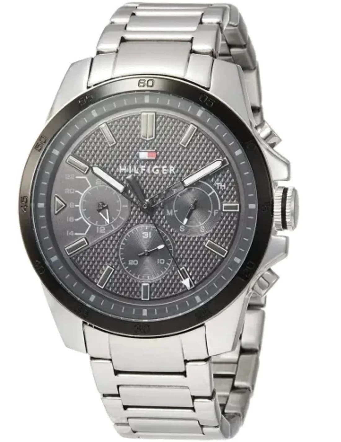 Tommy Hilfiger 1791564 Decker Men's Watch with Blue Silicone Strap and Steel