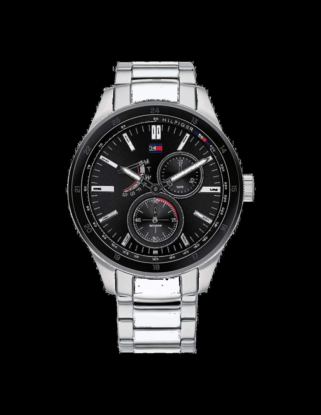 Tommy Hilfiger 1791639 montre homme, noir, acier, cadran non visible