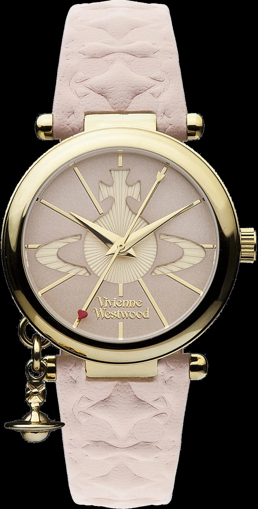Vivienne Westwood VV006PKPK montre femme, cadran rose sur bracelet cuir rose