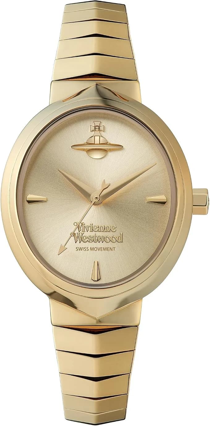 Vivienne Westwood Armour VV314GDGD, montre femme cadran doré, élégance en relief
