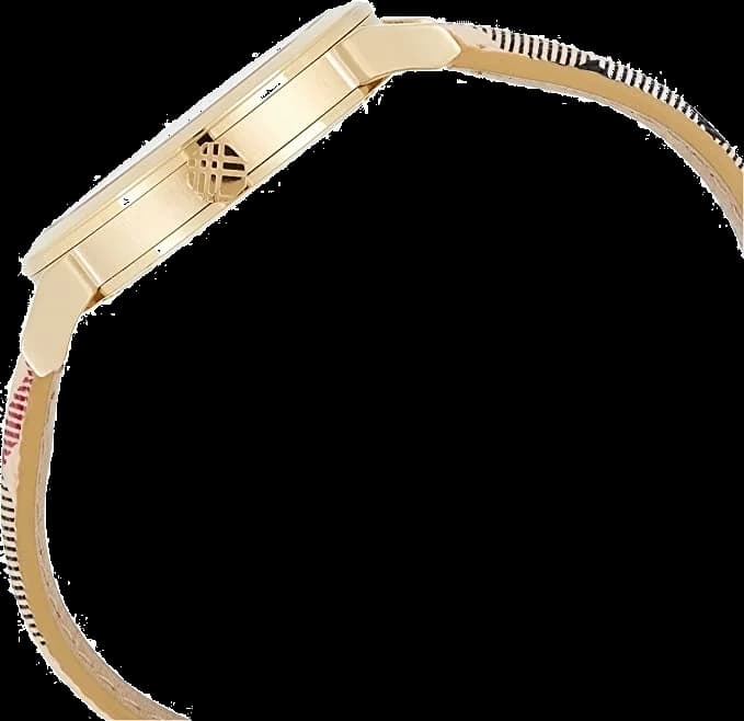 Montre Femme Burberry BU9026 The City Cadran Argenté et Cuir Noir vue 3