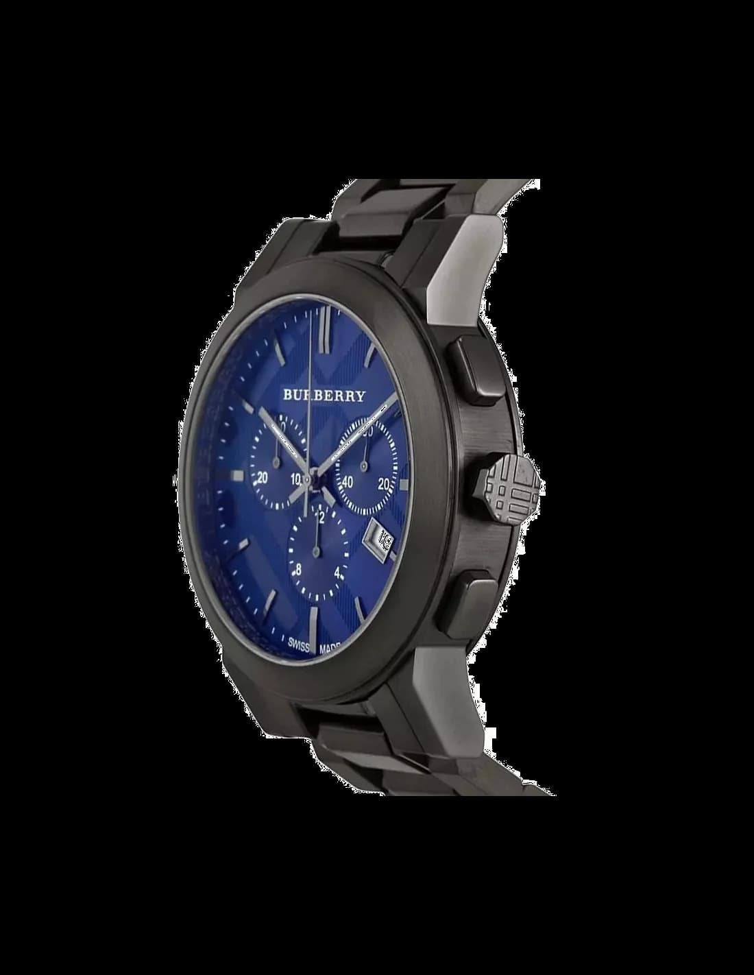 Burberry BU9365 Blue Dial Chronometer Men's Watch in Steel vue 2