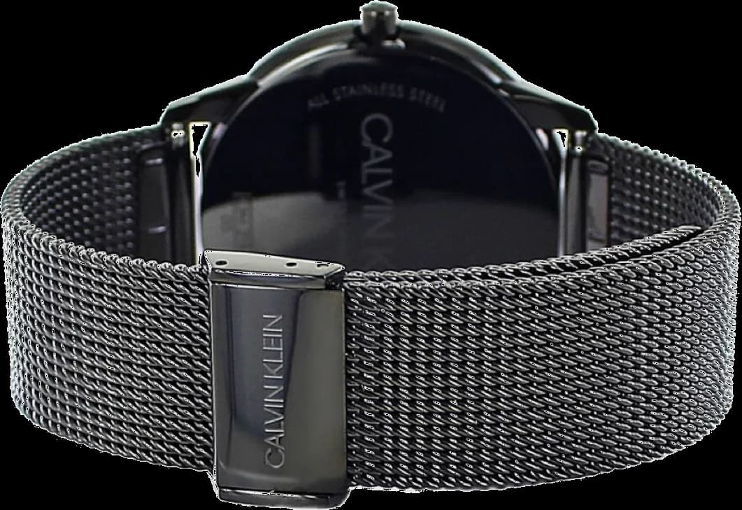 Montre Calvin Klein K3M214X1 en Acier Noir et Maille Milanaise 40mm vue 4