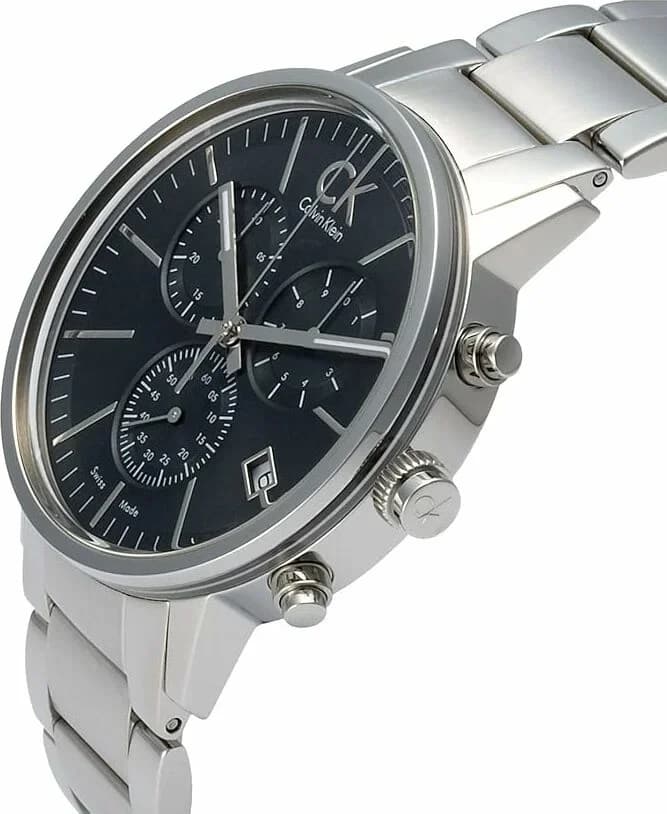 Calvin Klein CK Chrono Post-minimal K7627161 Black Dial Watch vue 2