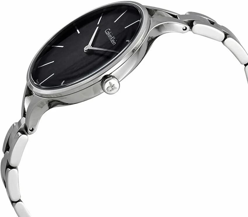 Montre Femme Calvin Klein Graphic K7E23141 en acier cadran noir vue 2