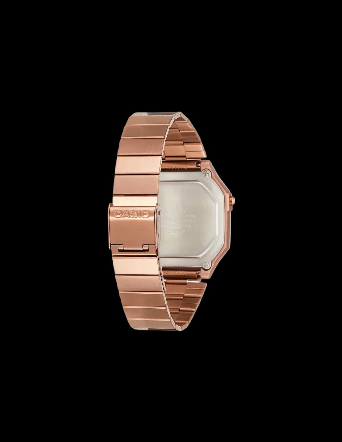 Montre Casio A168WG-5DF en Acier Inoxydable Plaqué Or Rose vue 2