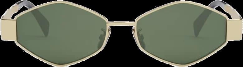 Lunettes de soleil Celine Triomphe 01 ovales CL40254U monture géométrique vue 2