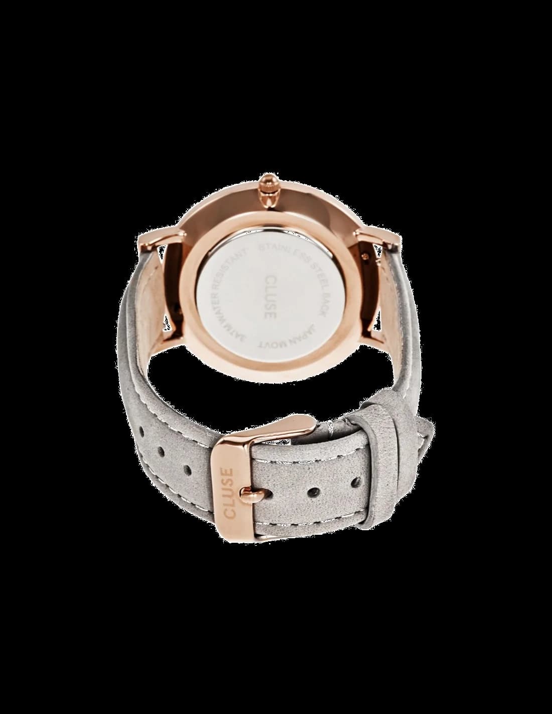 Cluse La Bohème CL18018 Grey Leather Strap Women's Watch vue 2