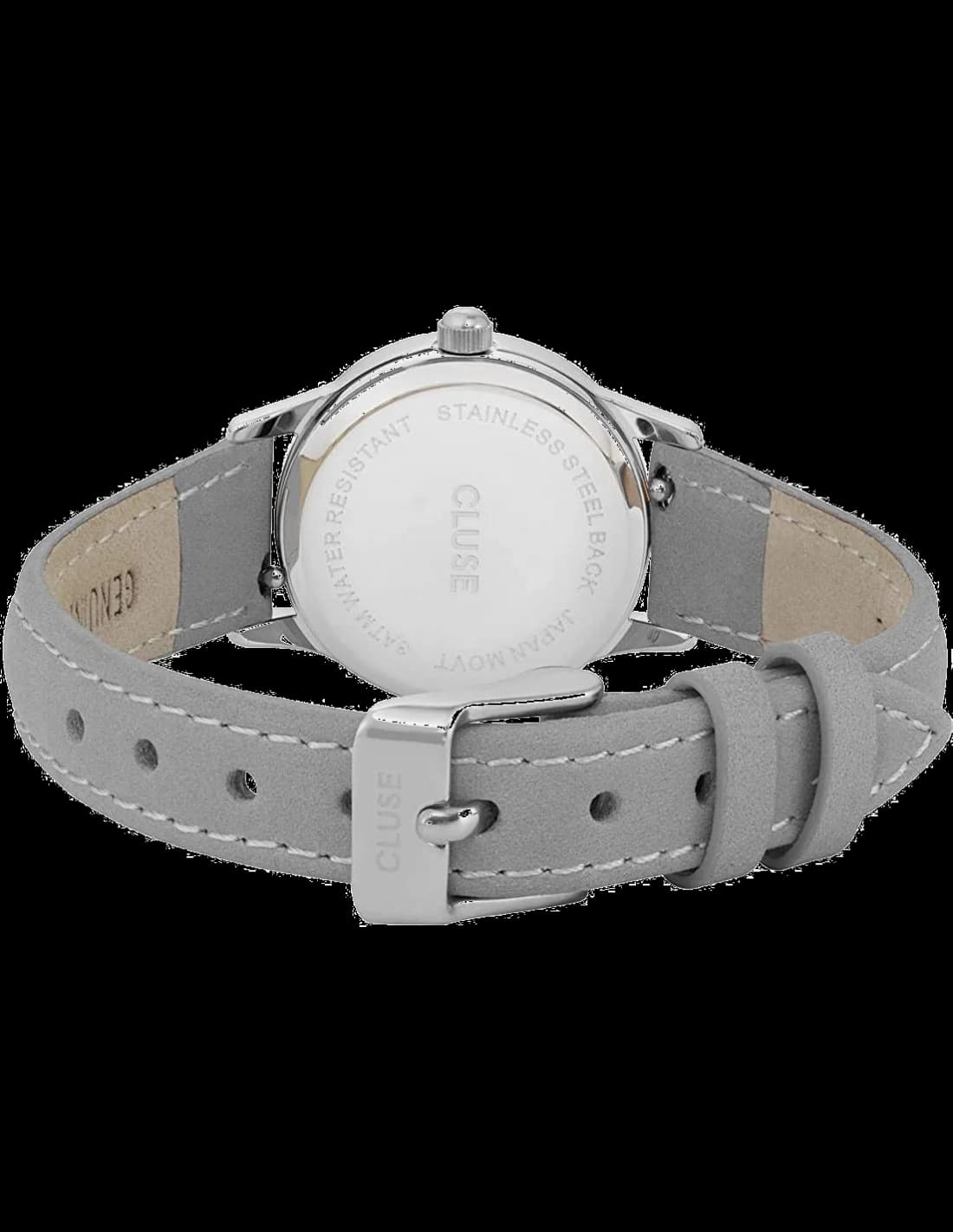 Cluse La Vedette CL50013 Grey Leather Strap Watch vue 2