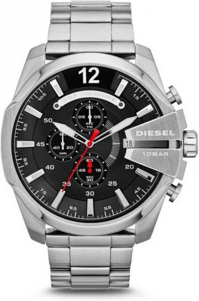 Diesel DZ4308 Mega Chief Silver Stainless Steel Watch