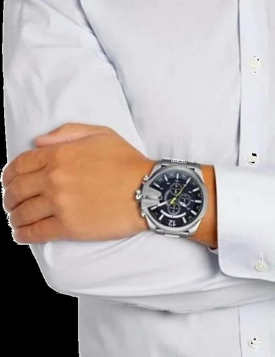 Diesel DZ4465 Mega Chief Black Stainless Steel 51 mm Watch vue 3