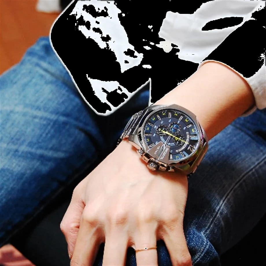Diesel DZ4465 Mega Chief Black Stainless Steel 51 mm Watch vue 4