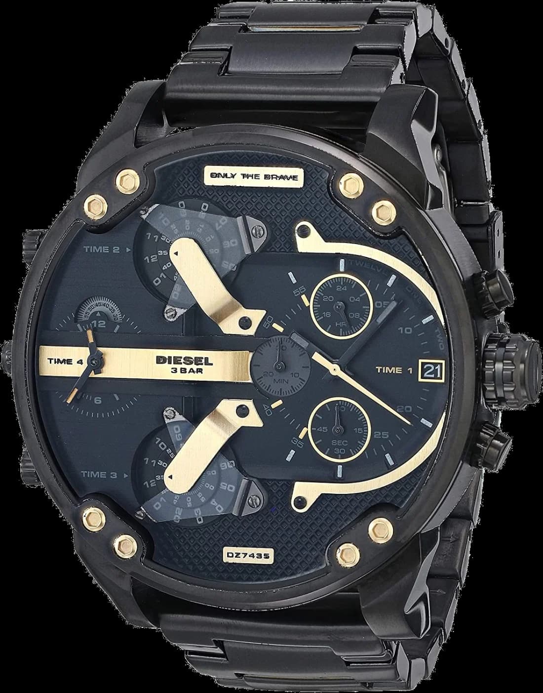 Montre Diesel Mr Daddy 2.0 DZ7435 acier cadran noir taille XXL