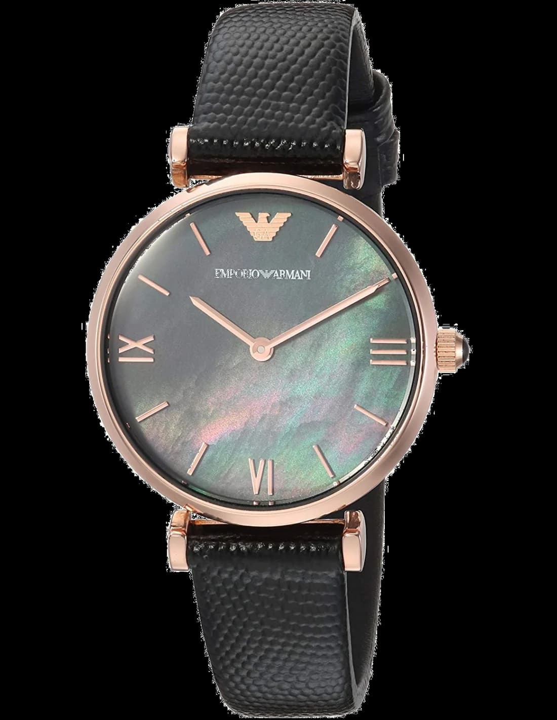 Emporio Armani AR11060 Gianni T-Bar Mother-of-Pearl Dial and Stainless Steel Women's Watch