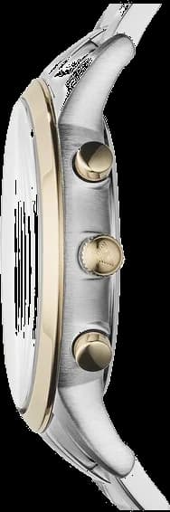 Emporio Armani AR11076 Bicolour Stainless Steel and NATO Strap Men's Watch vue 2