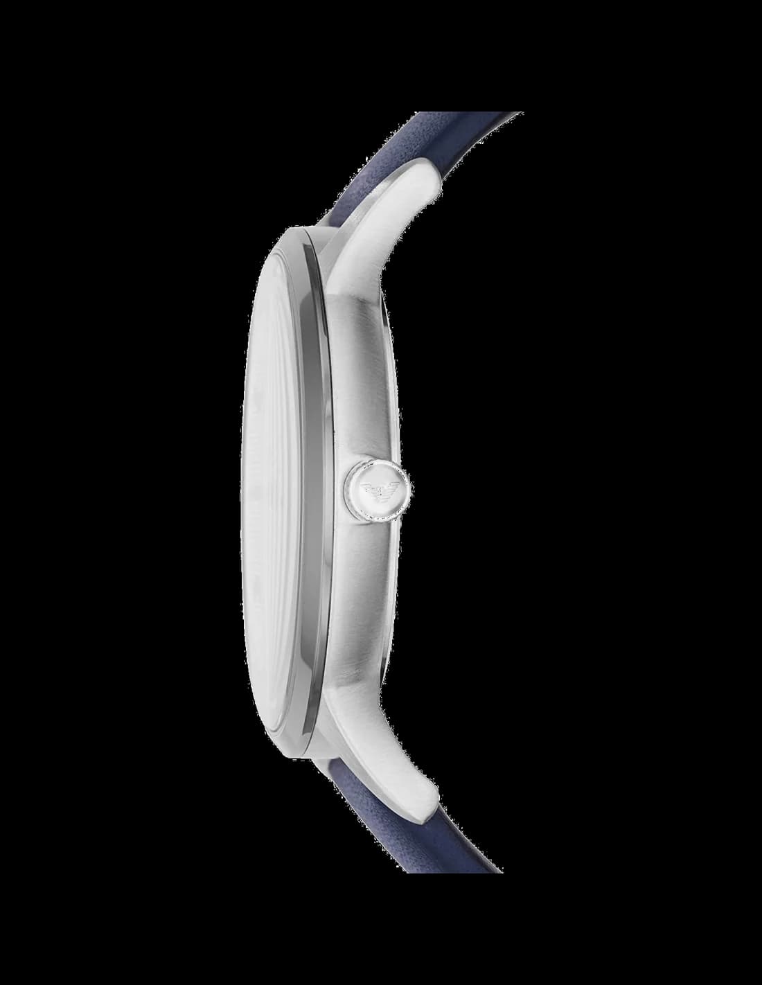 Montre Emporio Armani AR11119 Renato Cuir Bleu Acier Argenté vue 2