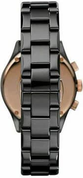 Emporio Armani AR1411 High-Resistance Black Ceramic Watch vue 2