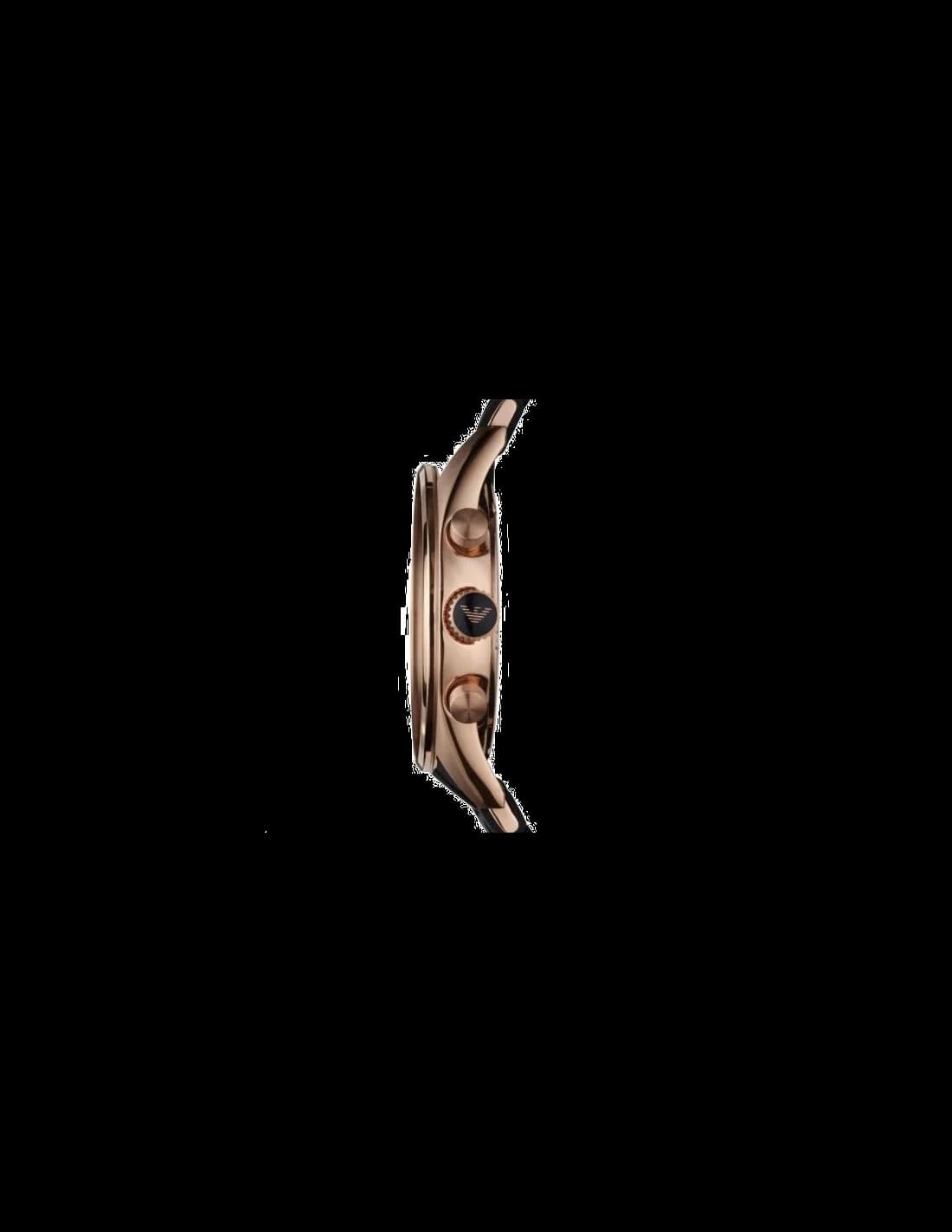Emporio Armani AR5905 Chronograph Rose Gold Stainless Steel and Silicone Watch vue 2