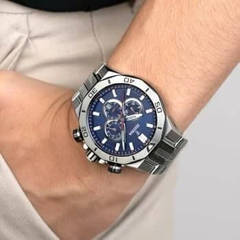 Montre Homme Festina F20448/3 Chronographe Acier Noir et Bleu vue 2