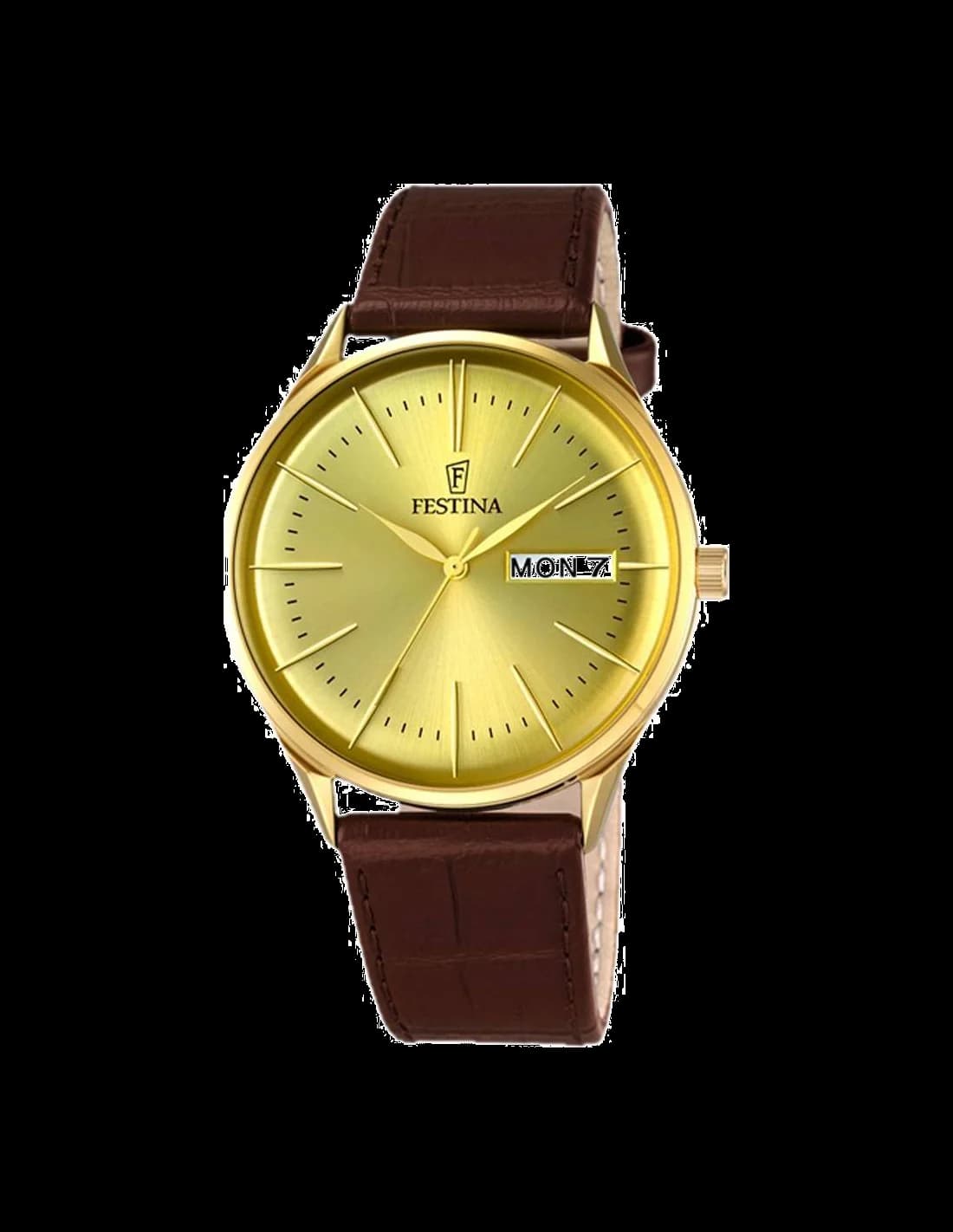 Montre Festina F6838/2 Multifonction Marron avec Bracelet Cuir