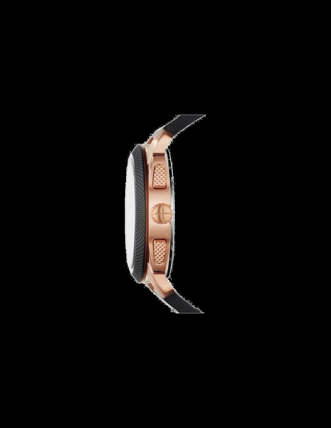 Montre Homme Fossil Machine FS5120 bracelet cuir noir vue 2