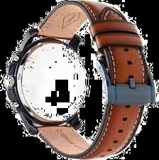 Montre Homme Fossil Grant FS5151 bracelet cuir marron vue 2