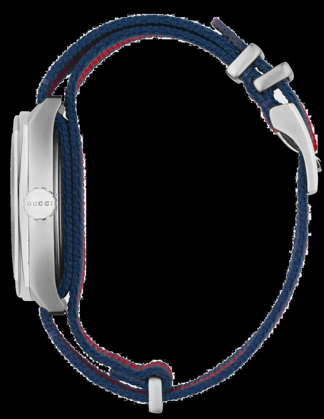 Gucci YA142304 Blue and Red Nylon Strap Men's Watch vue 2