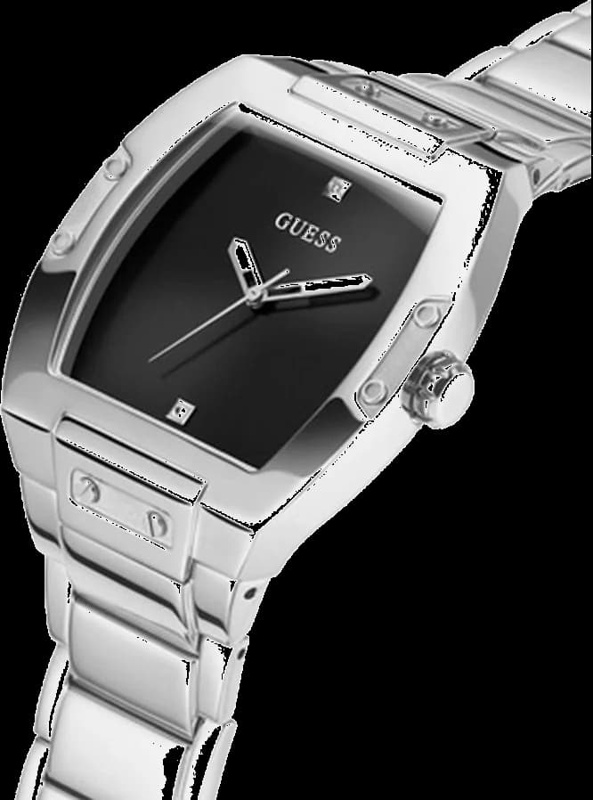 Guess Phoenix GW0387G1 Black Dial Silver Stainless Steel Men's Watch vue 2