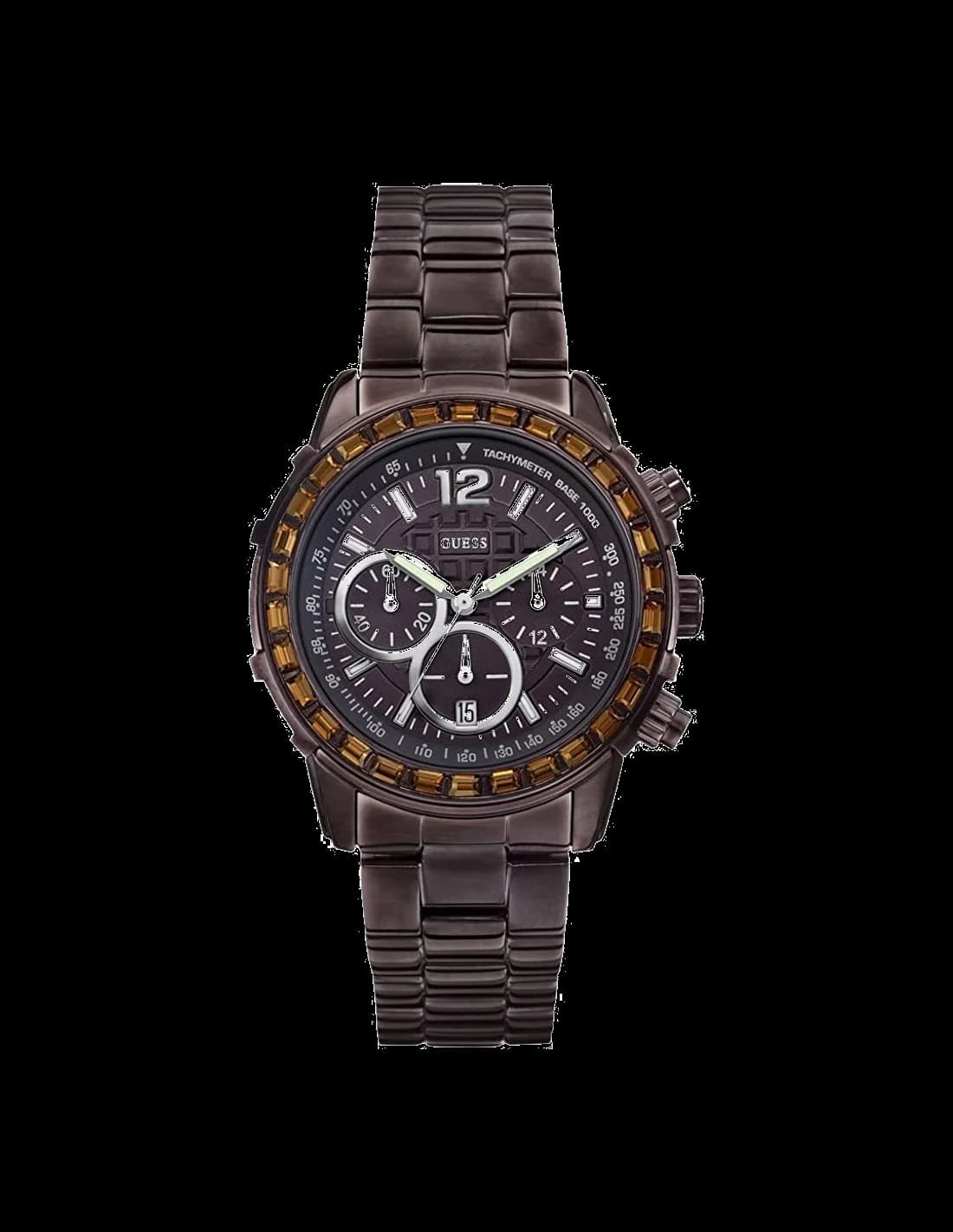 Montre Guess W0016L4 Chronographe à Lunette Ornée