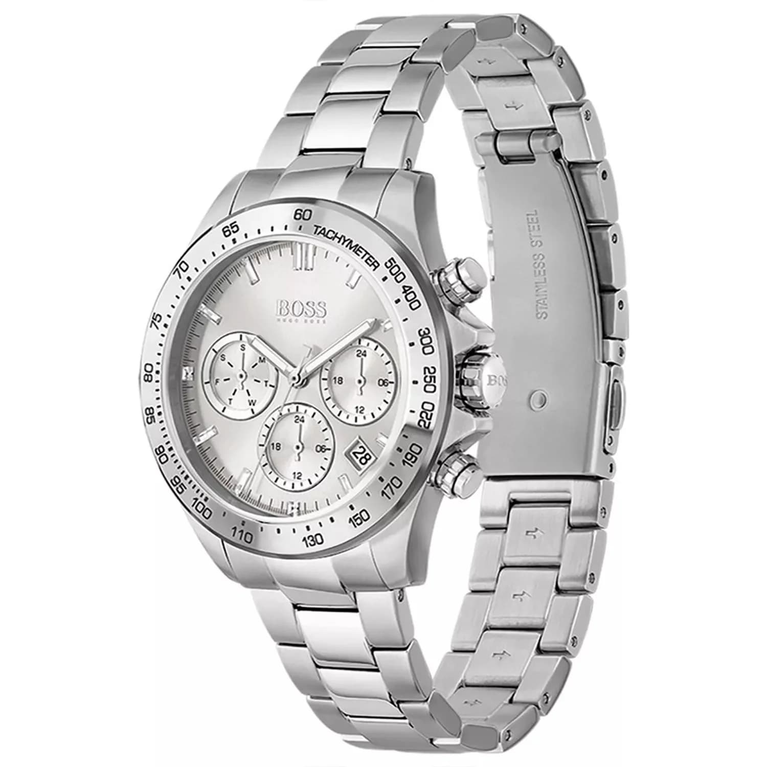 Hugo Boss 1502616 Sport Lux Chronograph Stainless Steel Grey Women's Watch vue 2