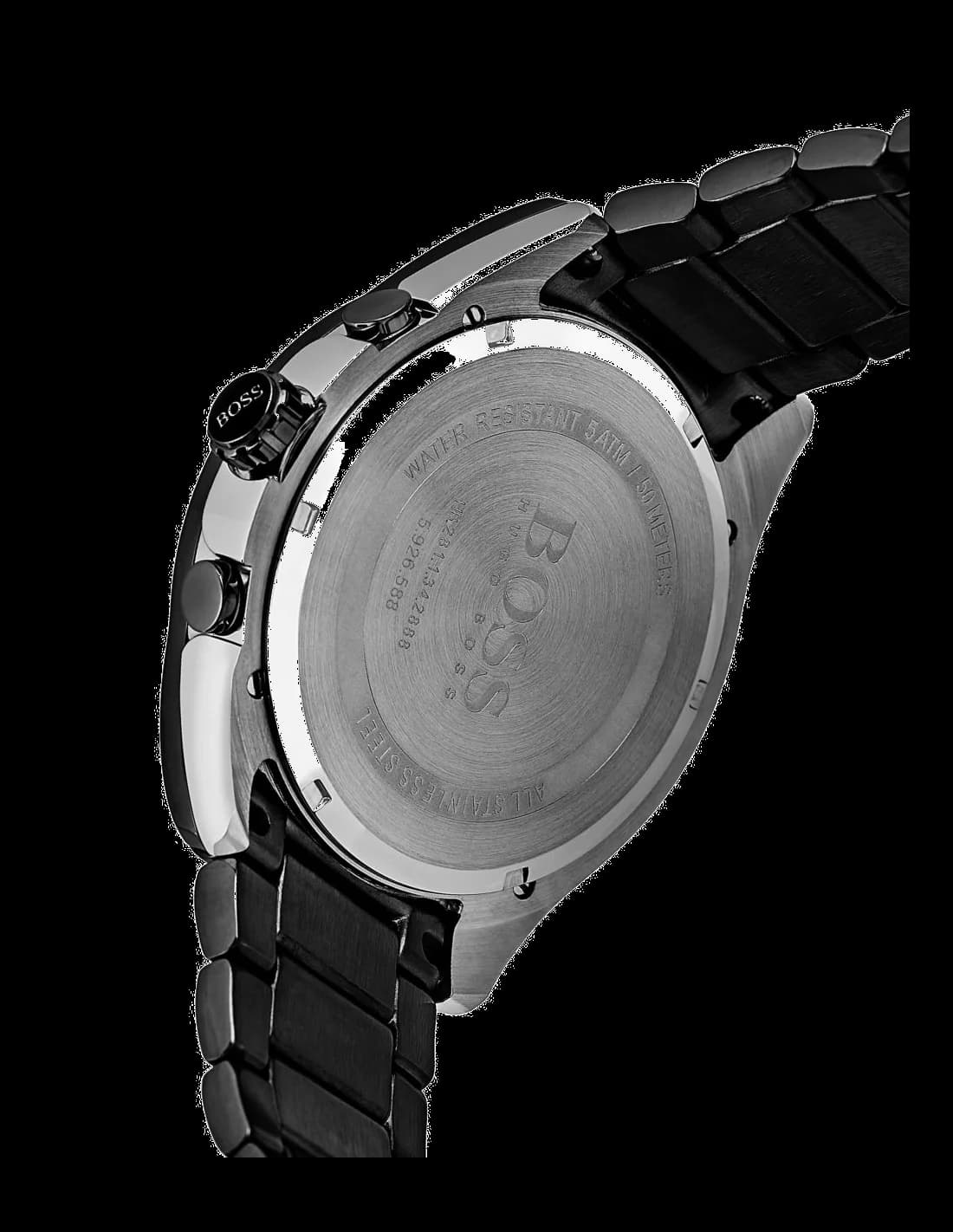 Hugo Boss 1513365 Onyx Chronograph Black Steel Watch vue 3