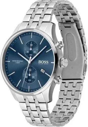 Hugo Boss 1513384 Classic Jet Blue Dial and Steel Bracelet Watch vue 2
