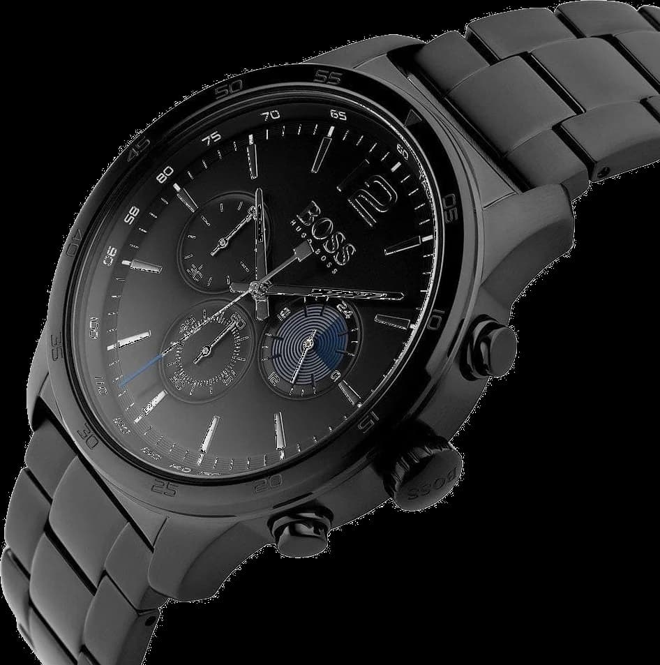 Hugo Boss 1513528 Chronograph Black Steel Watch vue 2