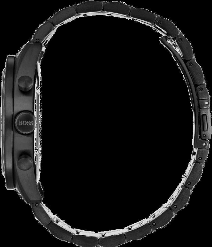 Hugo Boss 1513528 Chronograph Black Steel Watch vue 3