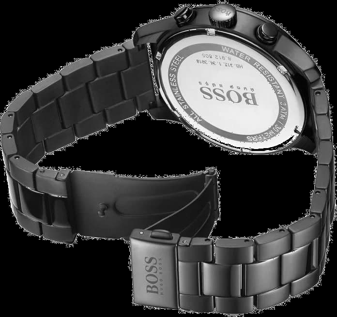 Hugo Boss 1513528 Chronograph Black Steel Watch vue 4