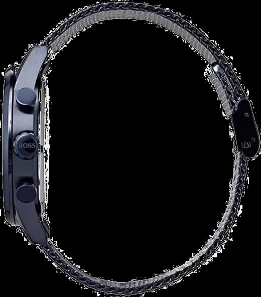 Hugo Boss 1513538 Blue Night Dial and Milanese Mesh Men's Watch vue 2