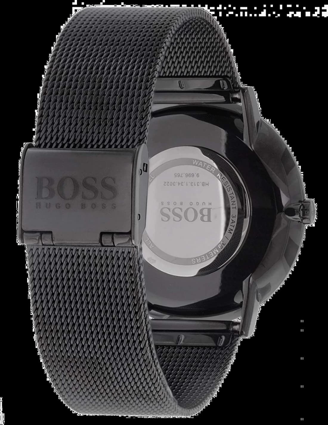 Montre Hugo Boss 1513542 Horizon Extra-Plate Noire Maille Milanaise vue 4
