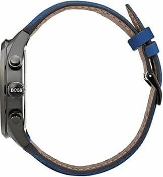Hugo Boss 1513563 Grand Prix Chronograph Blue Stainless Steel and Silicone Men's Watch vue 3