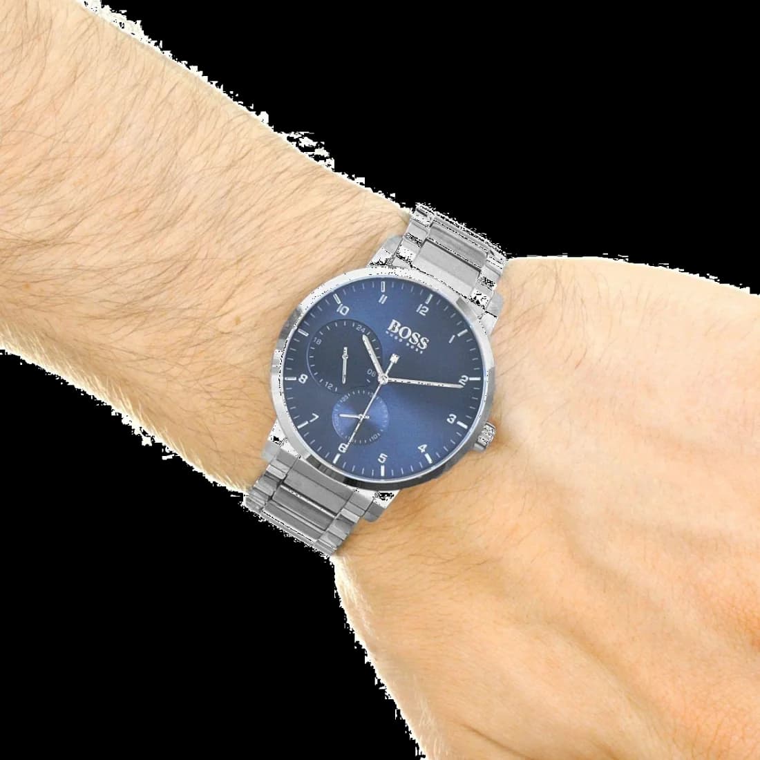 Hugo Boss 1513597 Blue Dial Steel Men's Watch 42mm vue 3