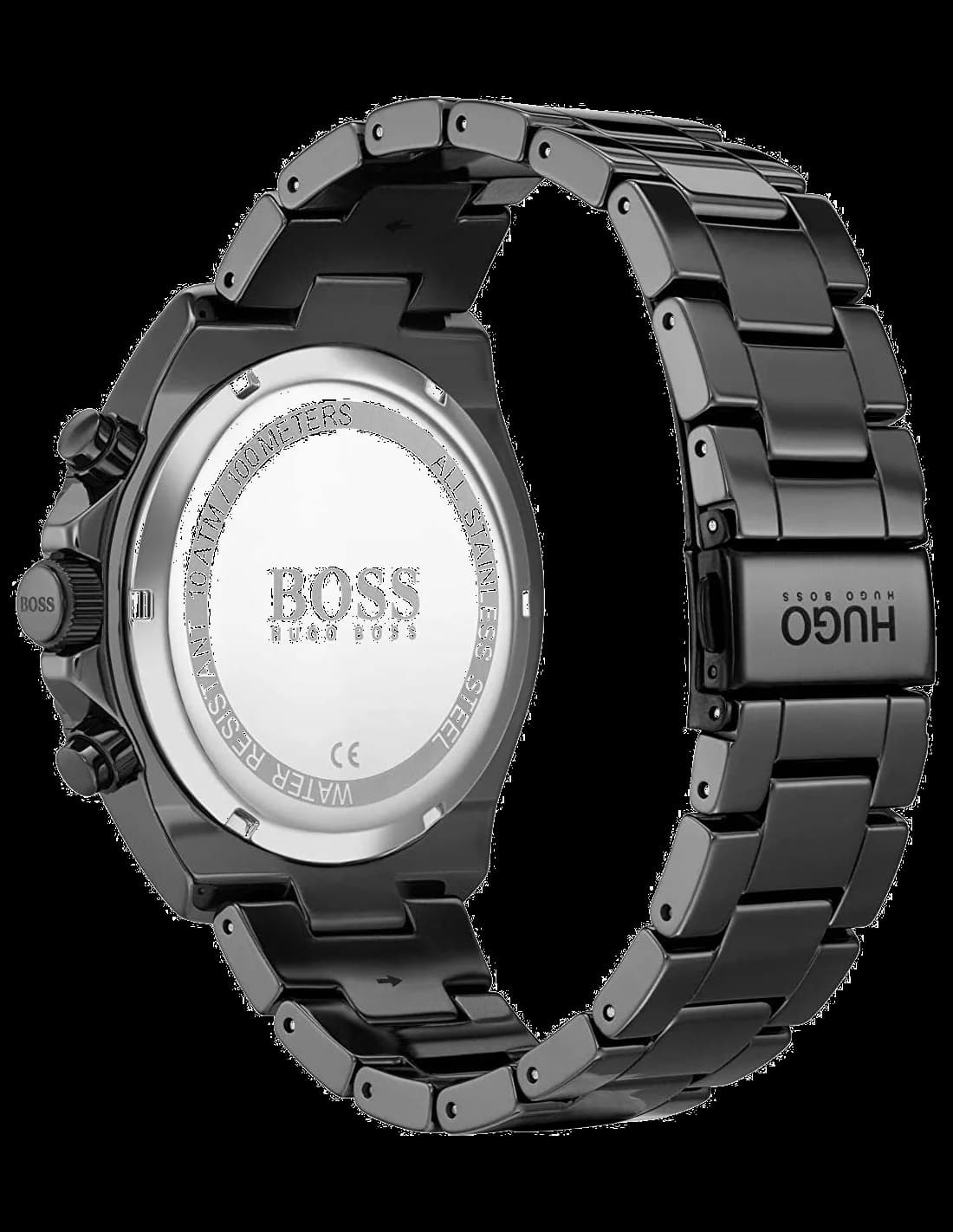Hugo Boss 1513743 Ocean Blue Dial and Black Bezel Men's Watch vue 3