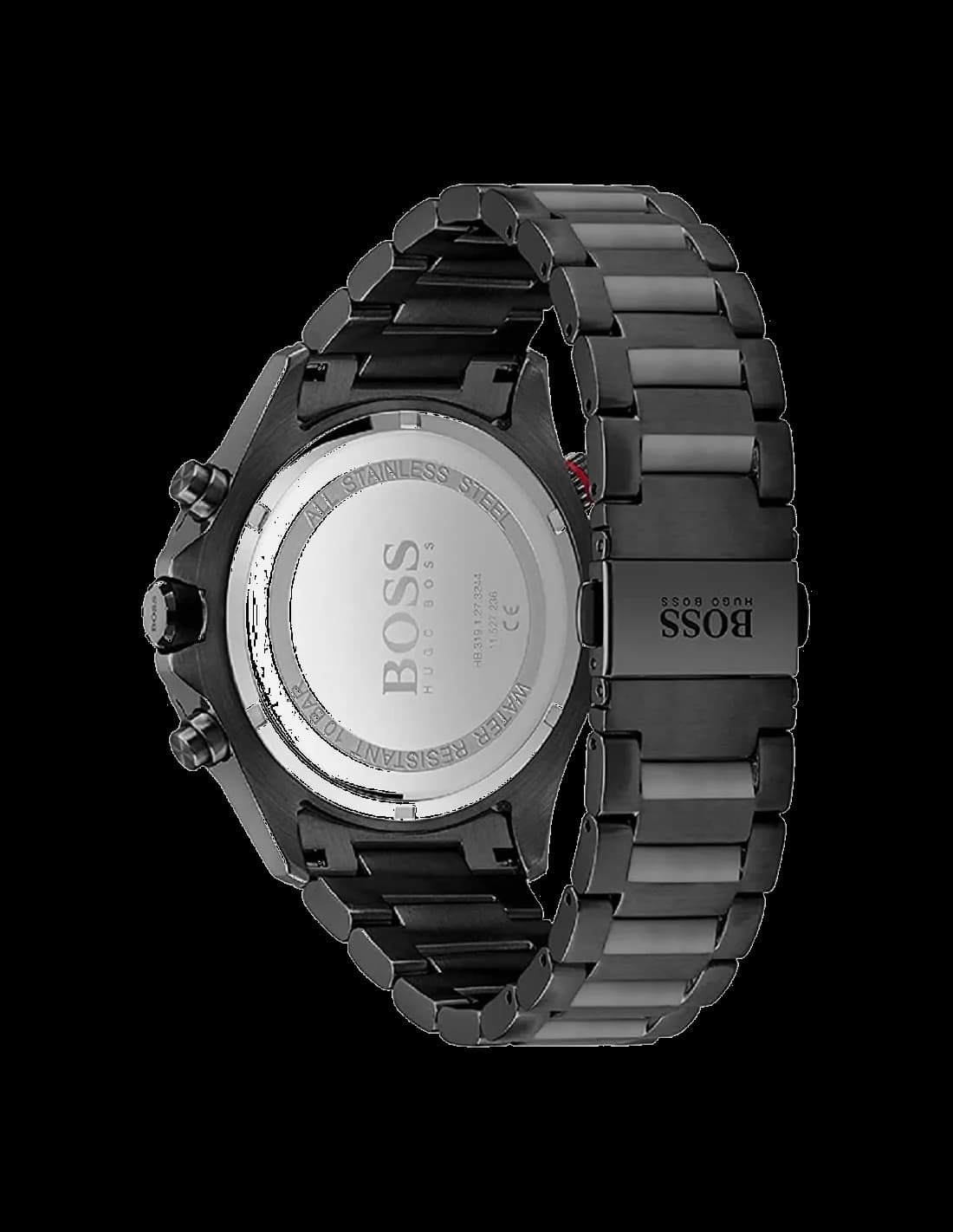 Hugo Boss Globetrotter 1513825 Men's Chronograph Watch, Black Dial, Steel Bracelet vue 3