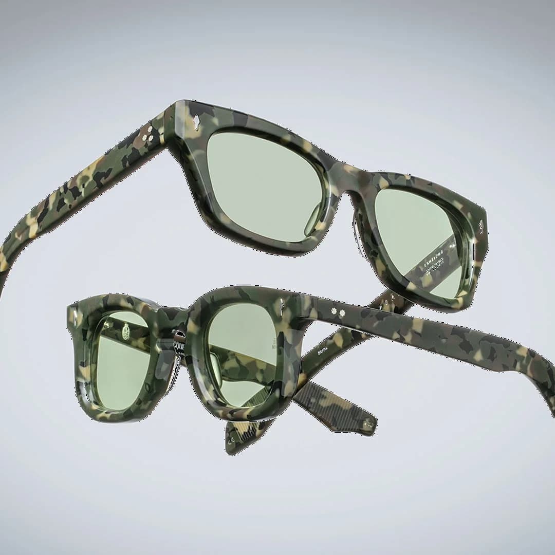 Jacques Marie Mage Devaux Camouflage Acetate Sunglasses vue 3