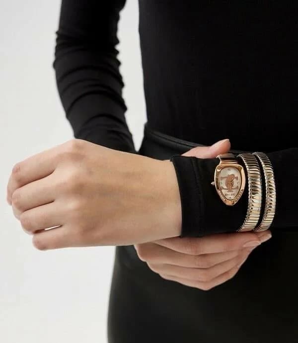 Just Cavalli JC1L228M0085 Two-Tone Silver and Gold 34mm Watch vue 4