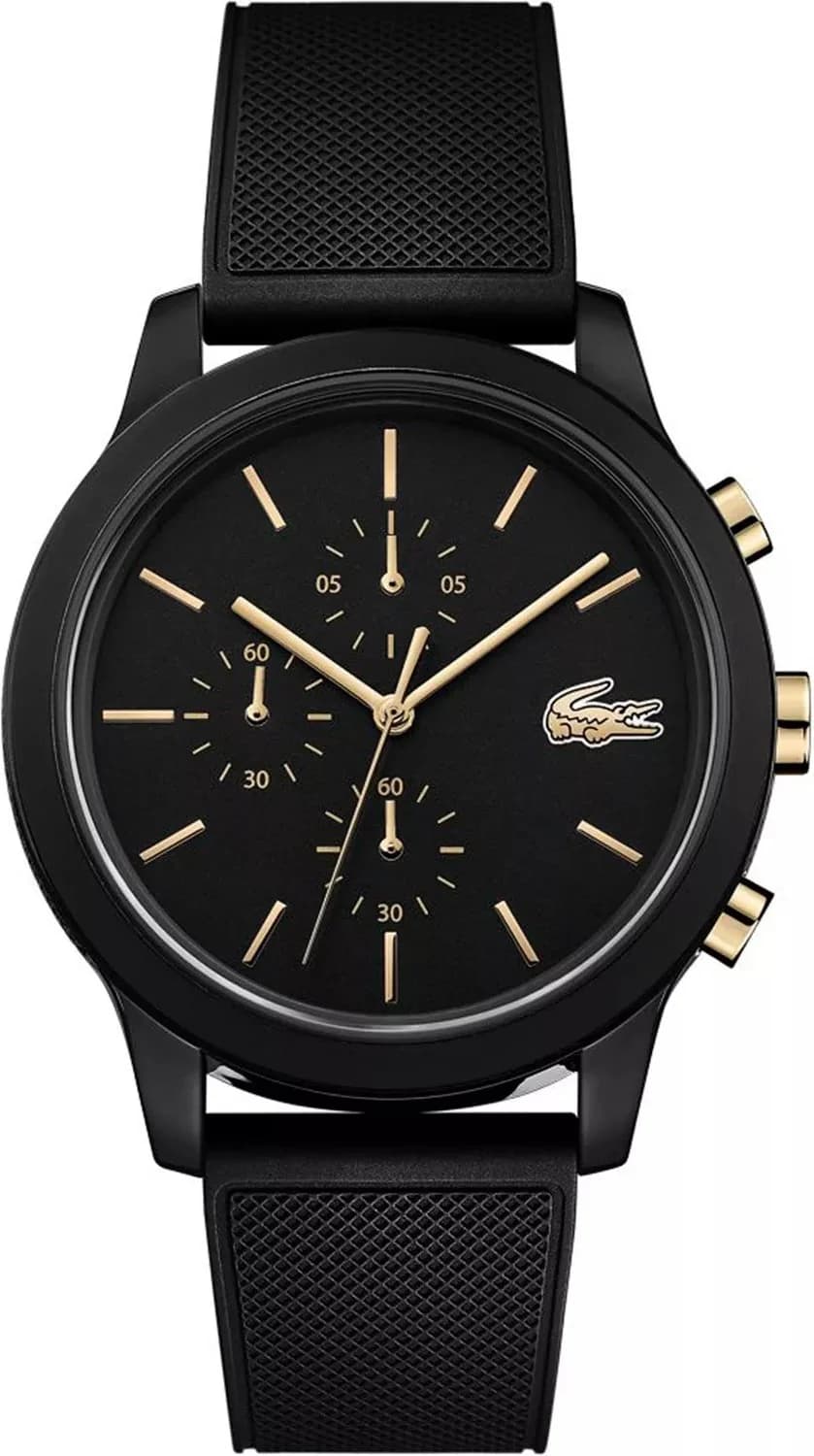 Montre Lacoste 2011012 Chronographe Sport Bracelet Silicone Noir