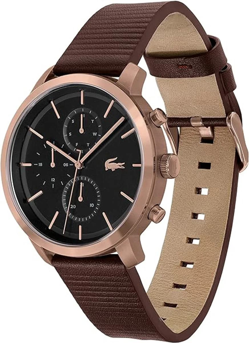 Montre Lacoste Replay 2011257 - Bracelet Cuir Marron et Cadran Multifonctions vue 2