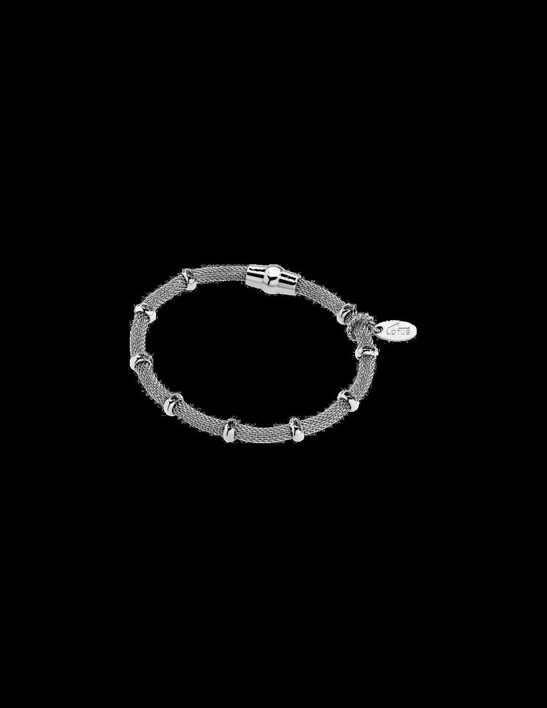 Bracelet Lotus Basic LS1680-2/1 maille milanaise argentée